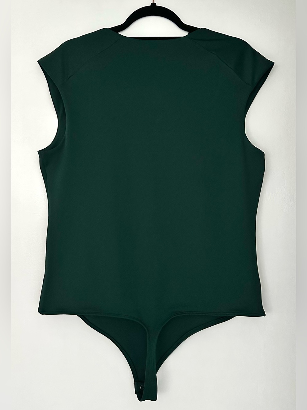 NWT Express BodyContour High Compression Scoop Neck Cap Sleeve Green XL Bodysuit - Picture 3 of 7